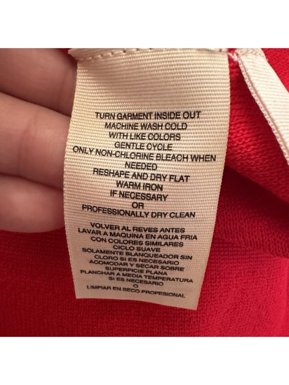Rachel Roy Red One Shoulder Dress XL Semi-Formal Cocktail Bell Sleeve Stretch - Picture 6 of 8